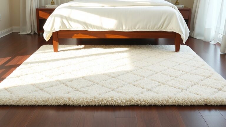 bedroom rug placement ideas