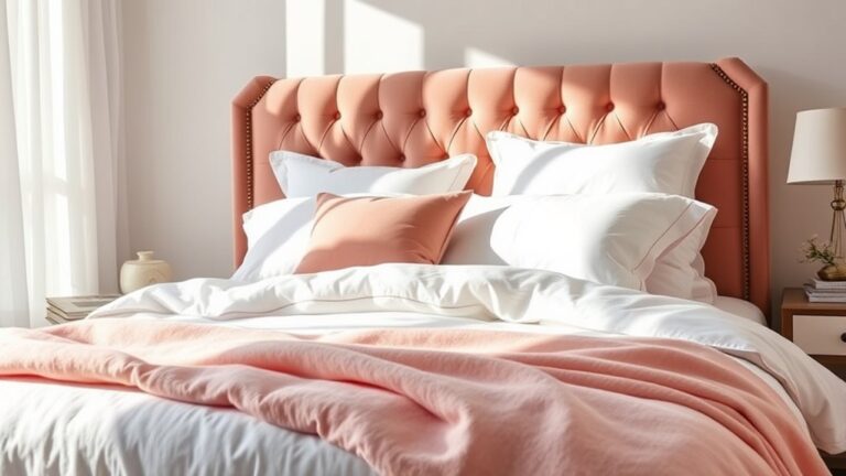 blush pink bedding ideas