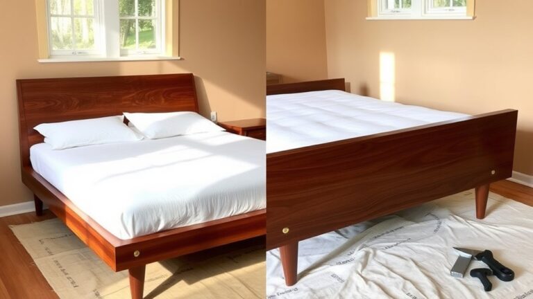 mid century bed makeovers