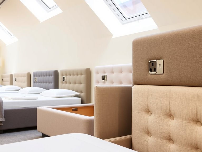 bed frames with outlets