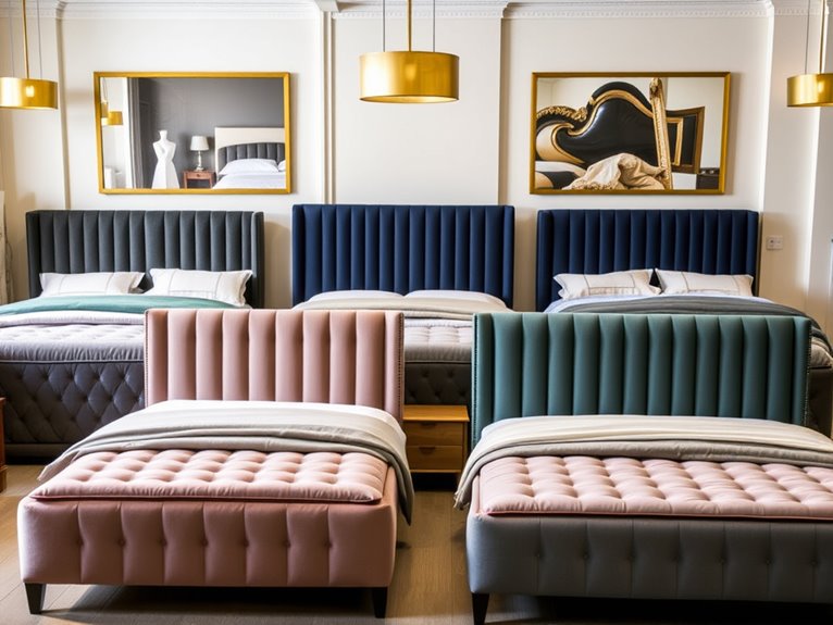 channel tufted bed designs
