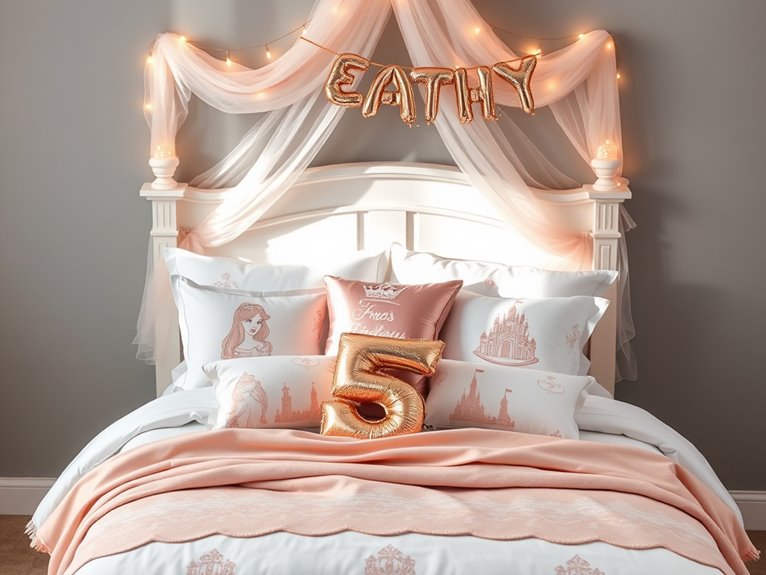 character themed birthday sleep space