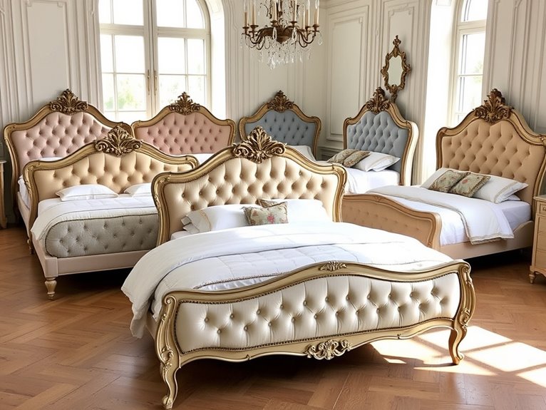 chic french style bed designs