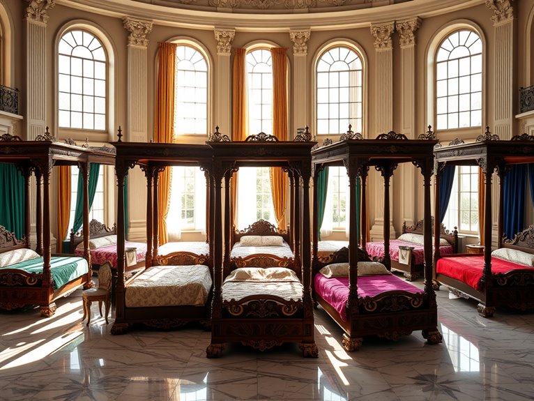 chic luxurious four poster beds