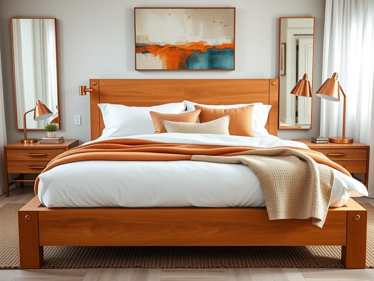 copper and maple elegance