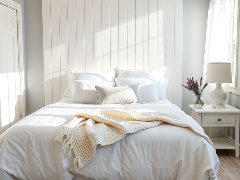 cozy cottage headboard styling
