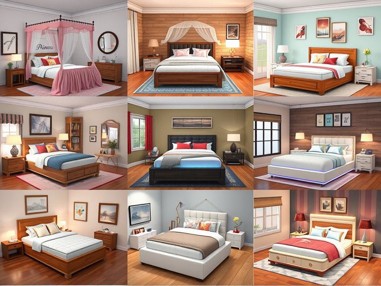 creative bloxburg bed designs