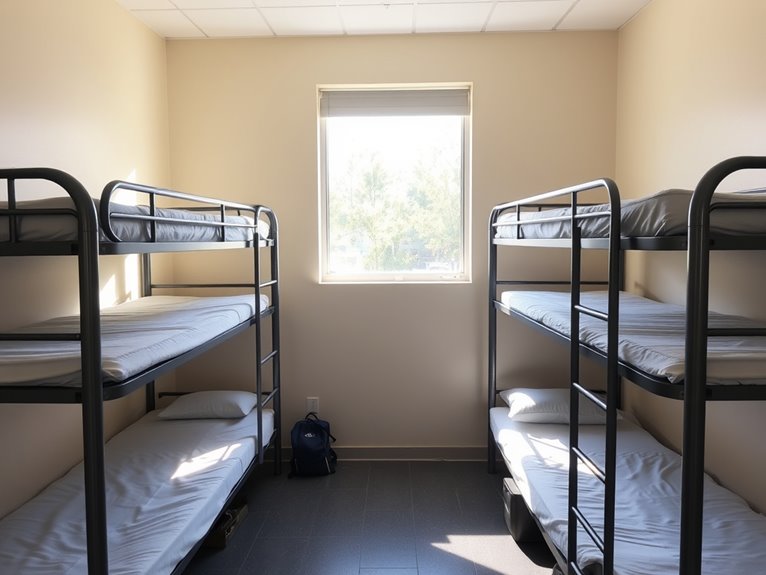 dormitory sleeping arrangements available
