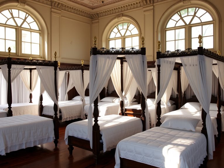 elegant elevated sleeping spaces