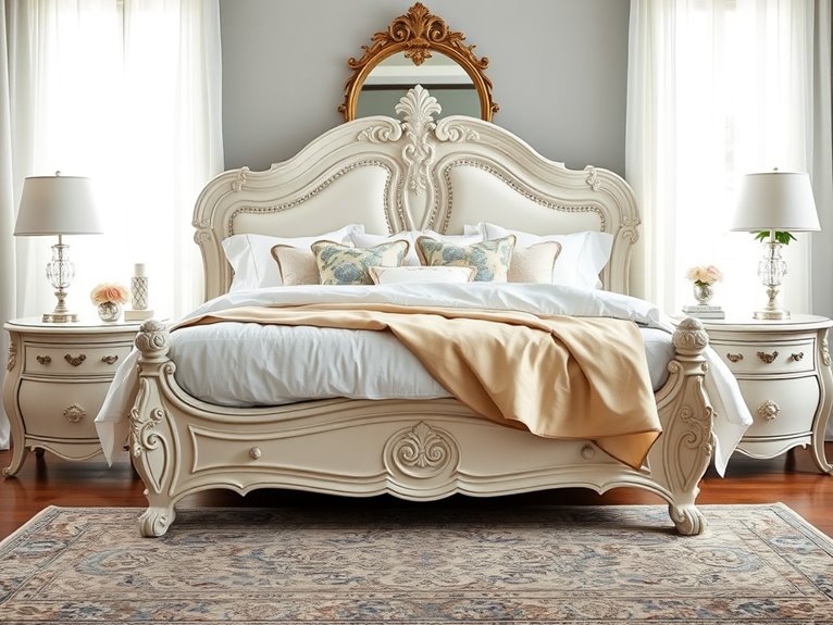 elegant french provincial bedroom