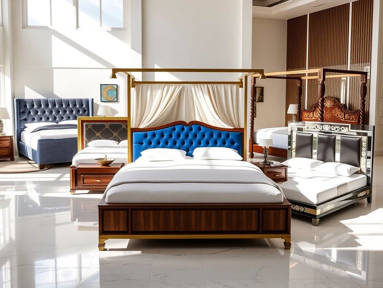 elegant high end bed frames