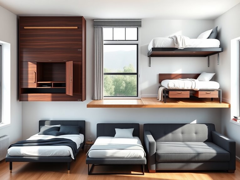 five beds in studio