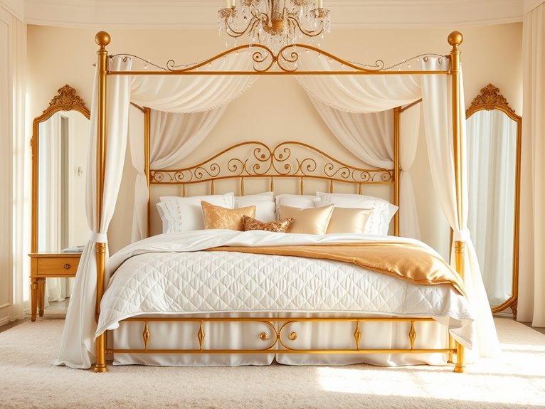 glittering luxury bedroom oasis