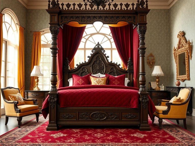 gothic revival canopy bed