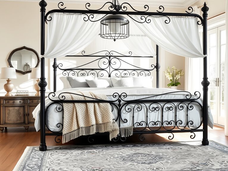 hand forged iron canopy elegance