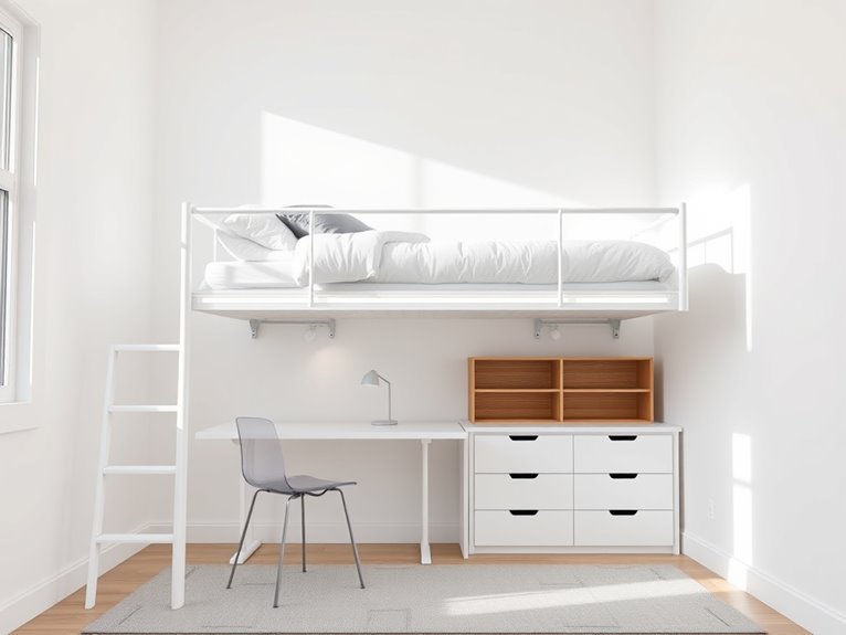 loft bed space saving solution