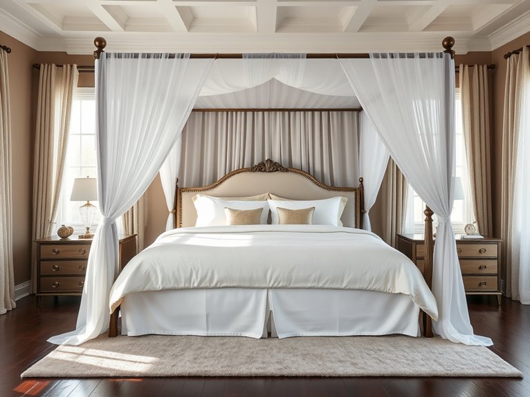 luxurious canopy bed design