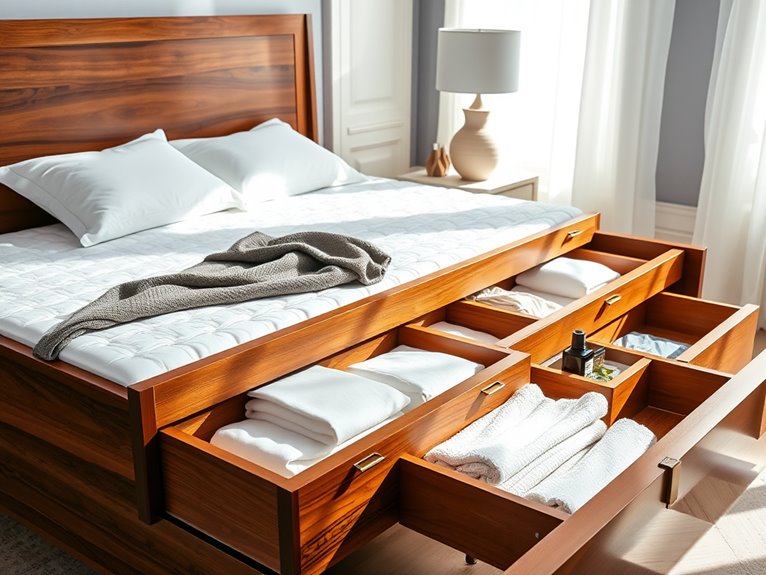 maintain drawer bed frames