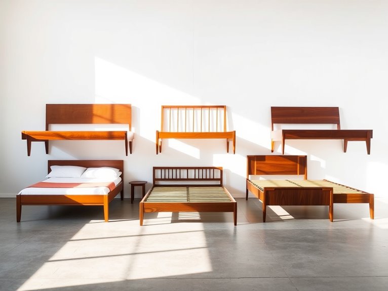 midcentury modern bed designs