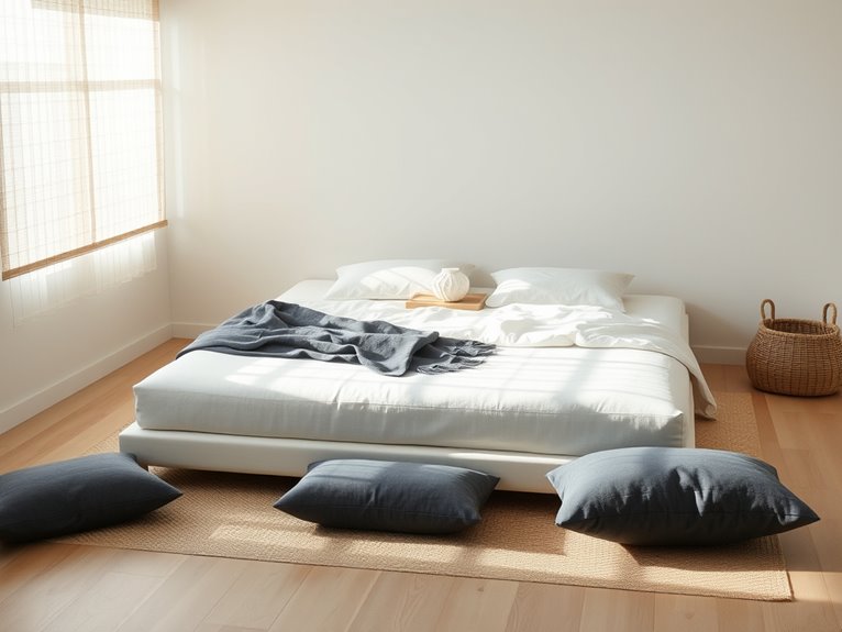 minimalist japanese floor beds