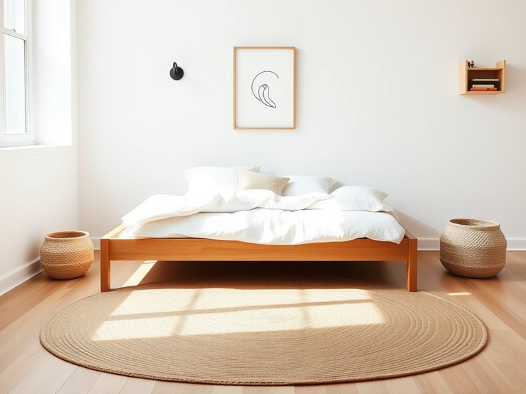 modern minimalist floor bed
