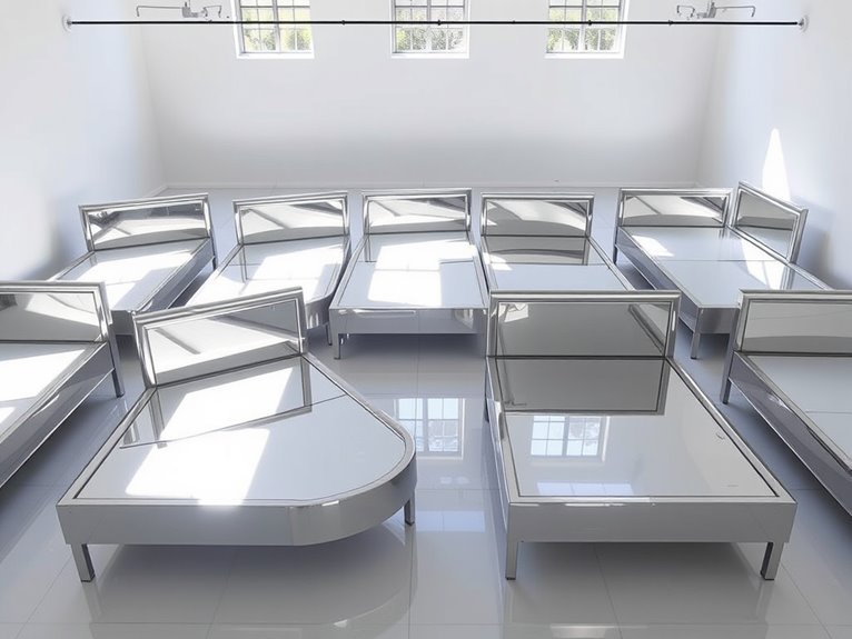 reflective stylish bed frames