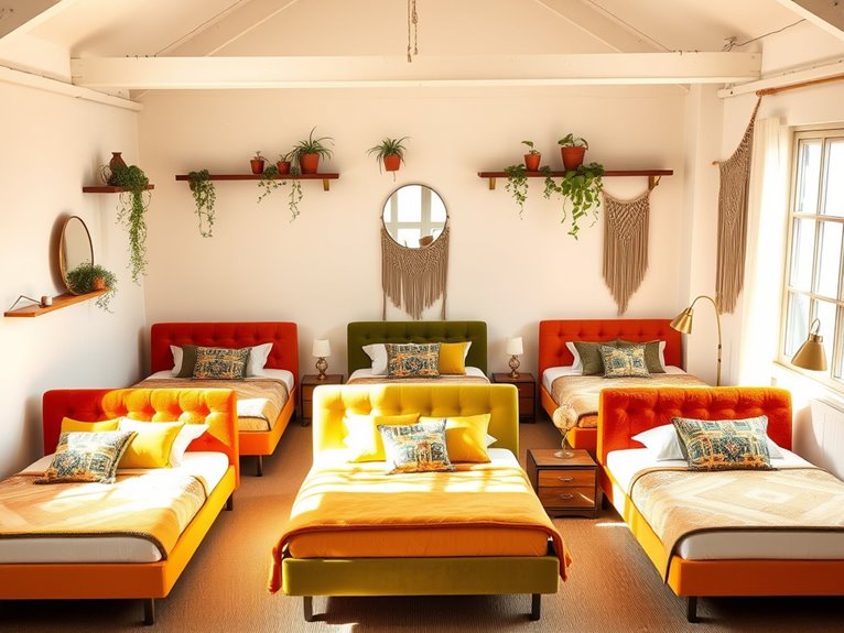 retro bedroom designs featured