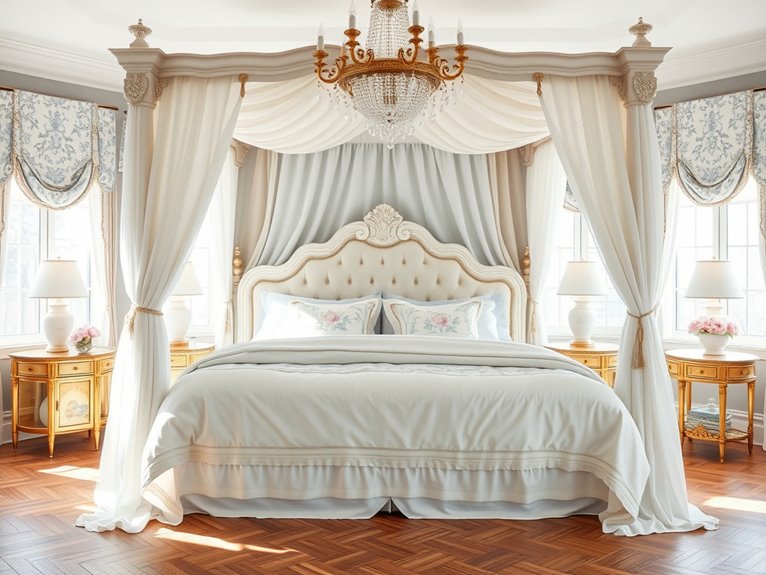 romantic canopy bed design