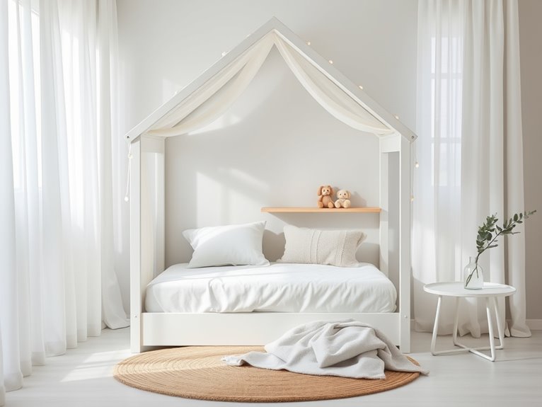scandinavian minimalist house bed