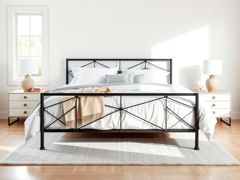 sturdy metal bed frames