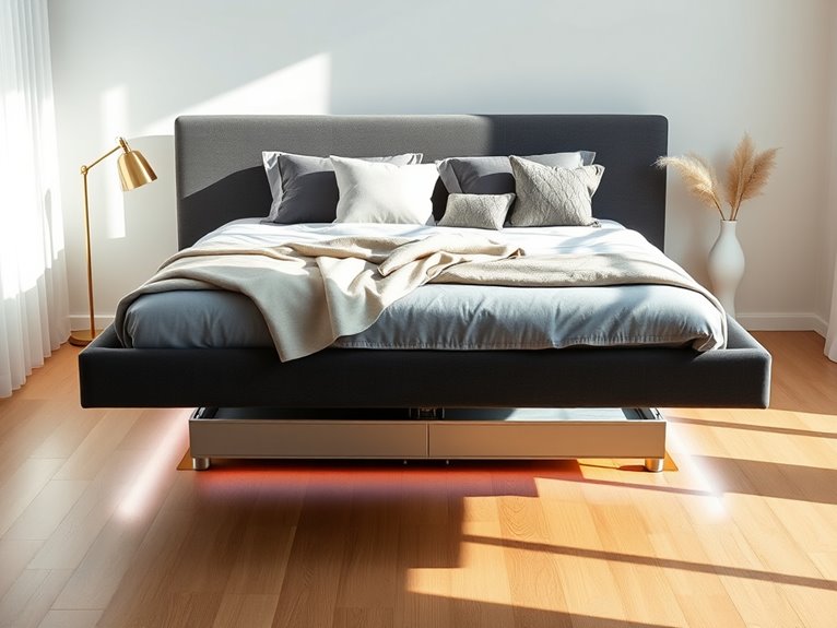 stylish storage solution bed