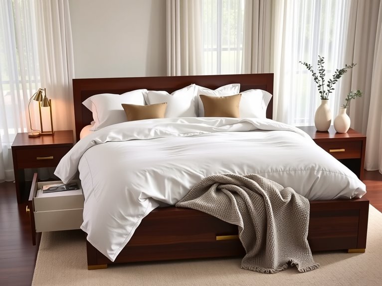 stylish storage solution bedframes