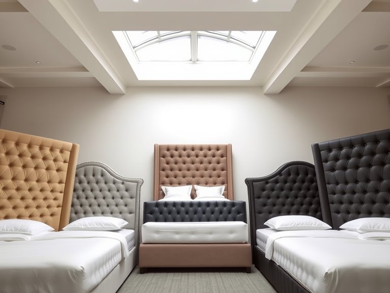 stylish tufted bed options