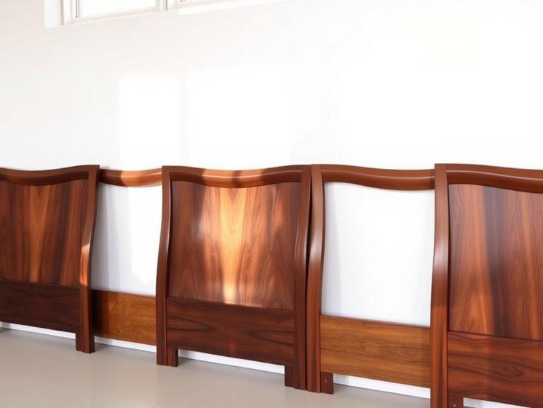 stylish walnut headboard collection