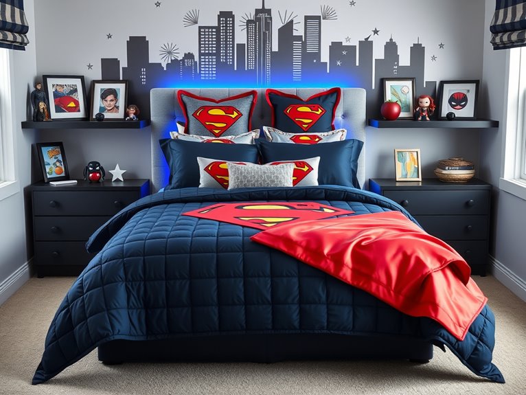 superhero themed bedroom transformation