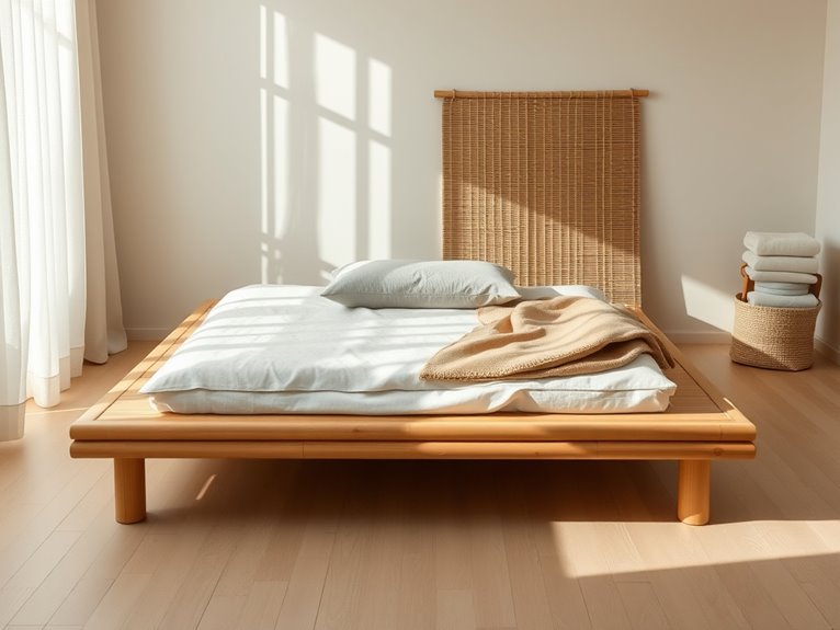 sustainable minimalist sleep space