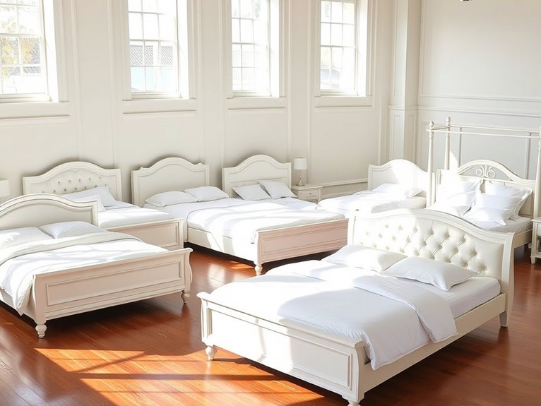 timeless white bed designs