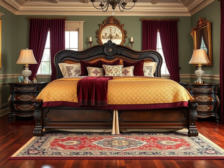 victorian sleigh bed elegance